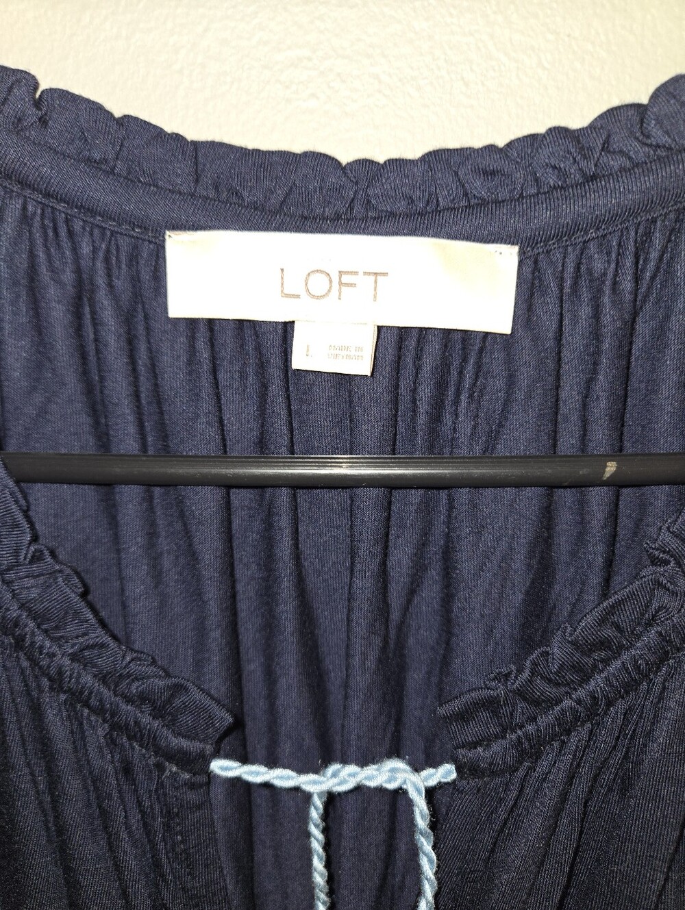 Loft Womens Sleeveless Top, 100% Rayon, Nautical, Casual, - Picture 7 of 7
